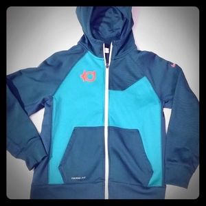 Boys Green Nike KD zip up hoodie, sz Large